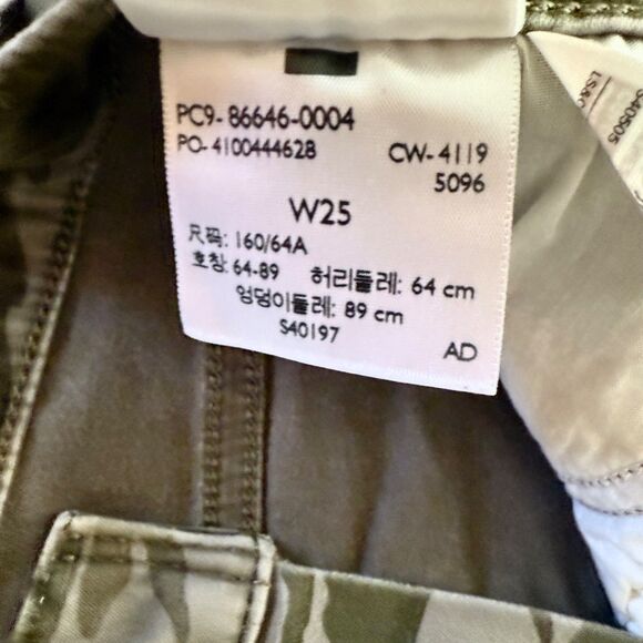 Levis 720 Womens High Rise Super Skinny Crop Camo Jeans Size 25 Green Stretch - Picture 7 of 7